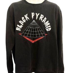 Black Pyramid Streetwear Black Crewneck. Size XL